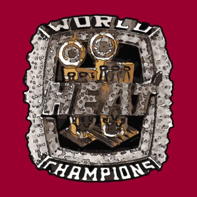 Dibujo del anillo de campeón de los Miami Heat en 2012-13