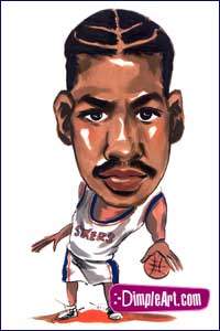 Caricature of Allen Iverson