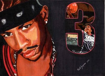 Caricature of Allen Iverson