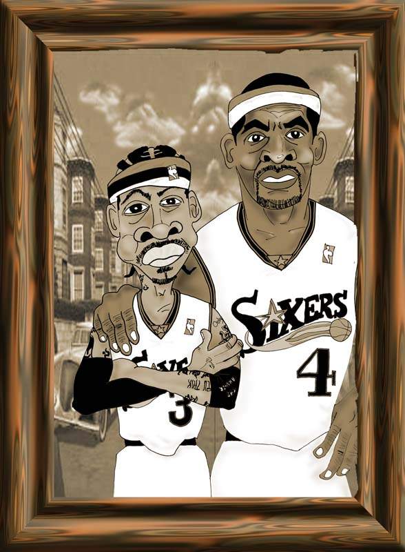 Caricature of Allen Iverson