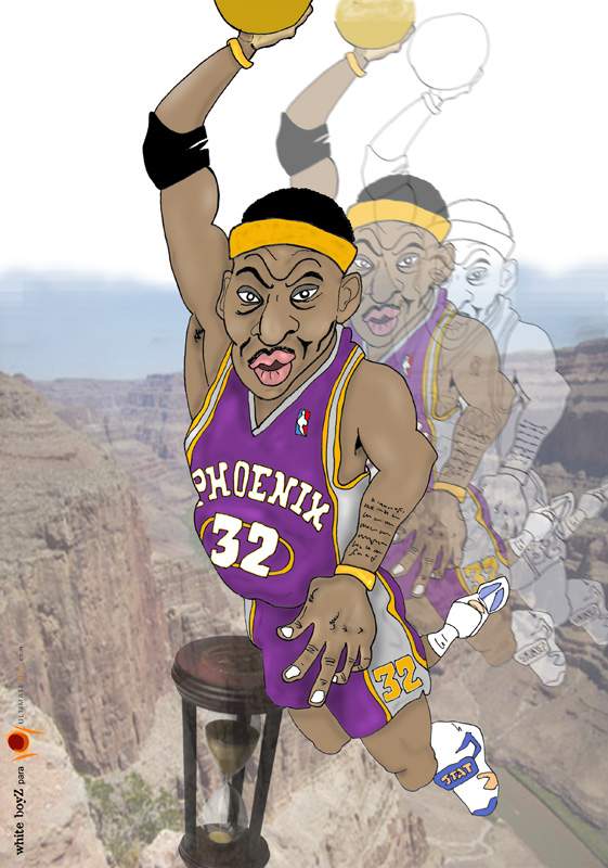 Caricature of Amare Stoudemire