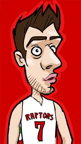 Caricature of Andrea Bargnani