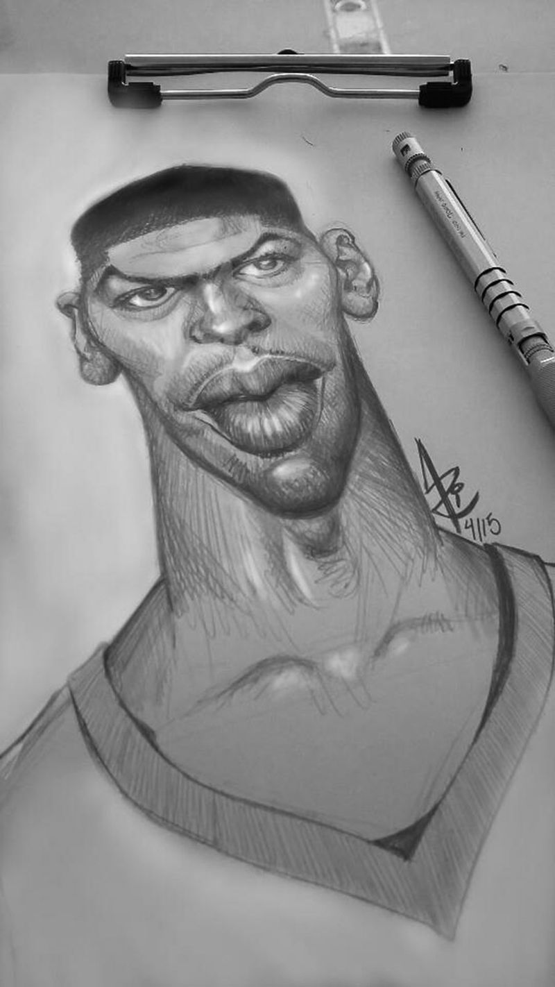 Caricature of Anthony Davis