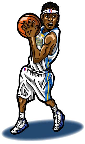 Caricature of Carmelo Anthony