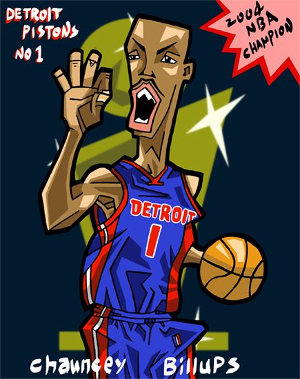 Caricature of Chauncey Billups
