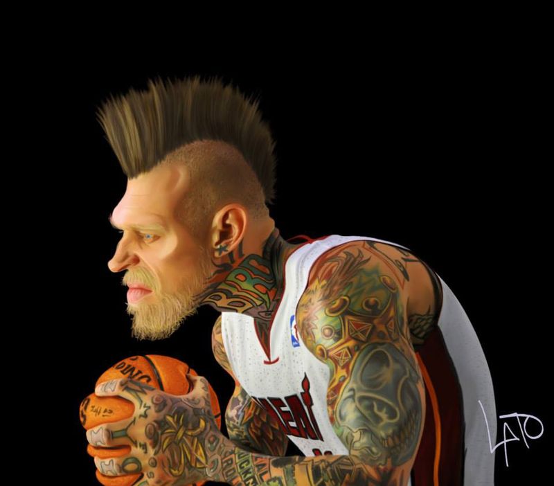 Caricature of Chris Andersen