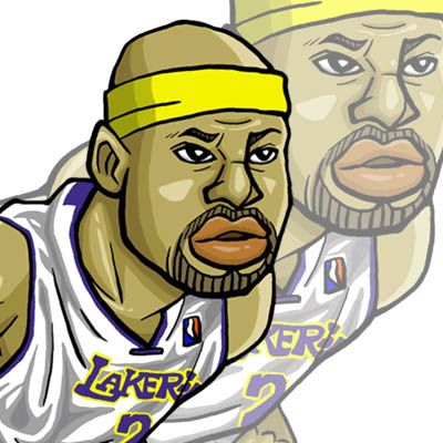 Caricatura de Derek Fisher