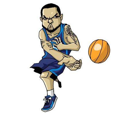 Caricatura de Deron Washington