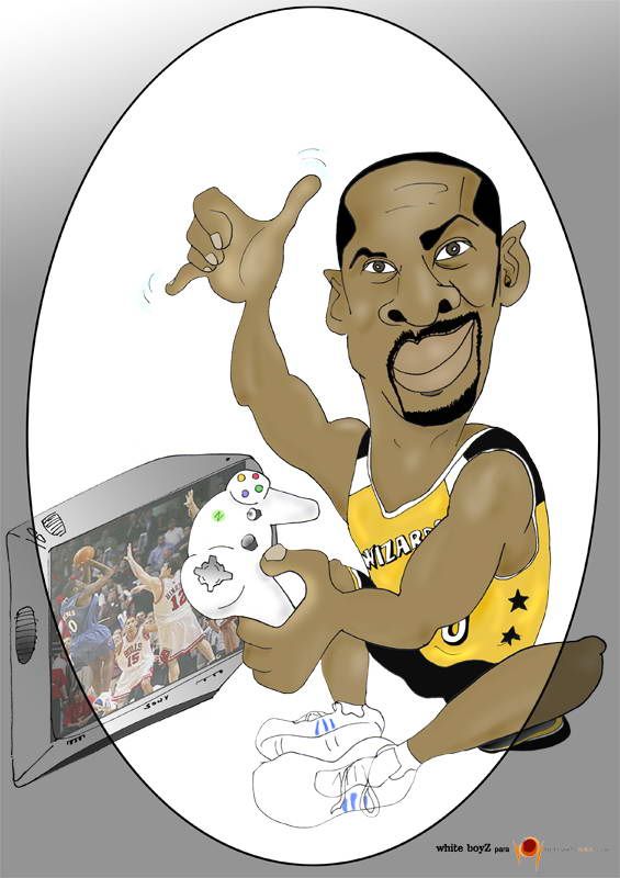 Caricatura de Gilbert Arenas