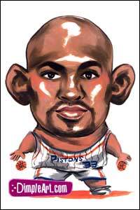 Caricatura de Grant Hill