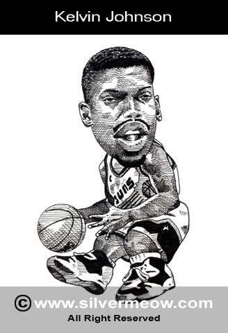 Caricature of Kevin Johnson