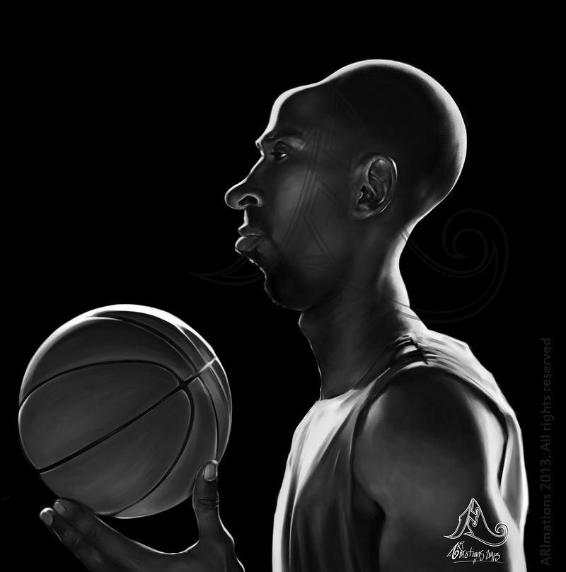 Caricature of Kobe Bryant
