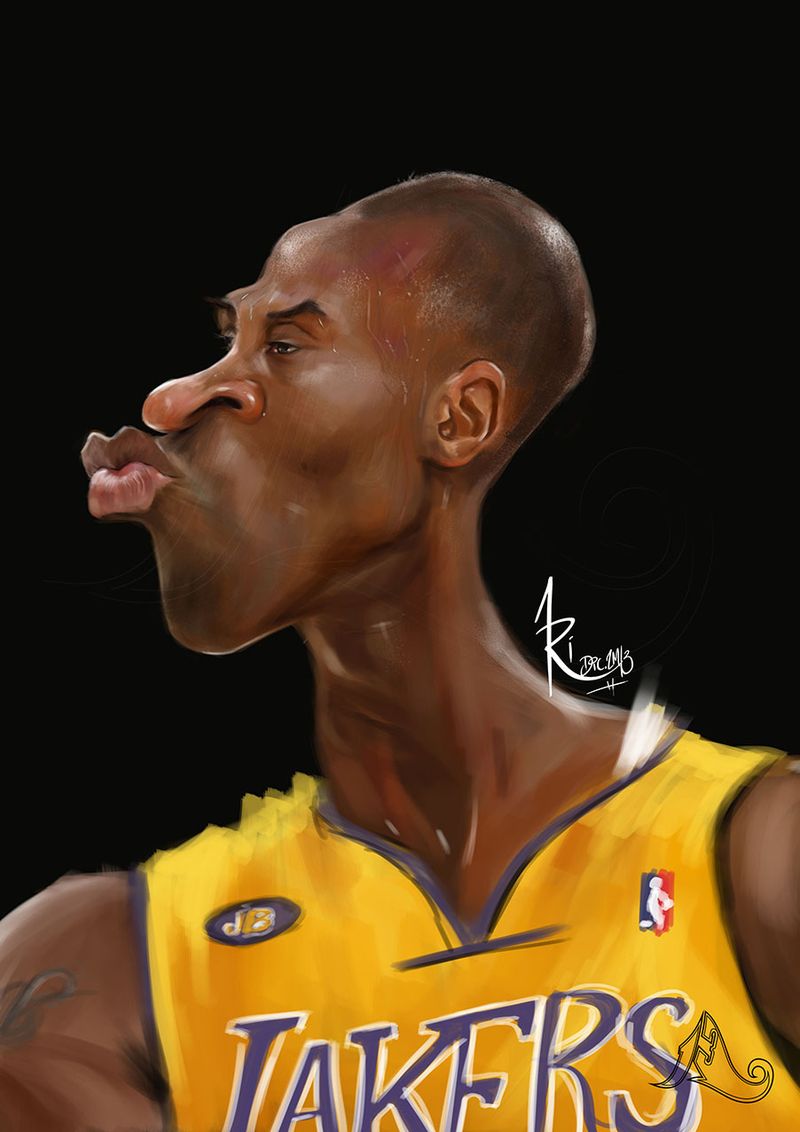 Caricature of Kobe Bryant