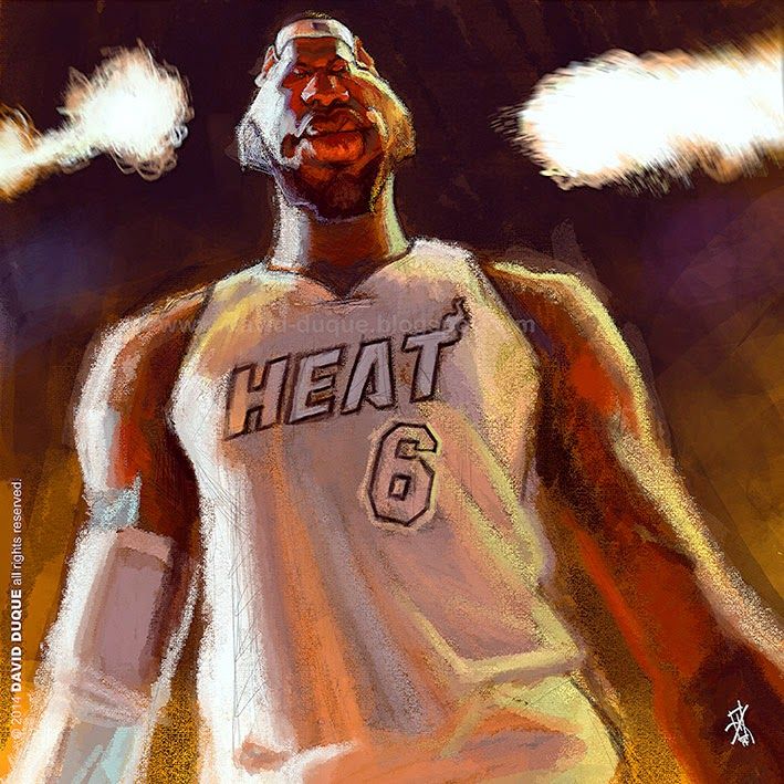 Caricatura de LeBron James