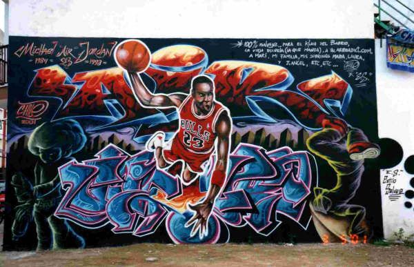 Caricatura de Michael Jordan