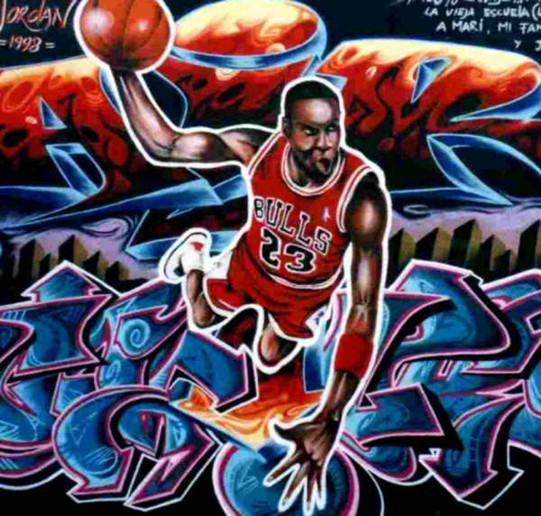 Caricatura de Michael Jordan