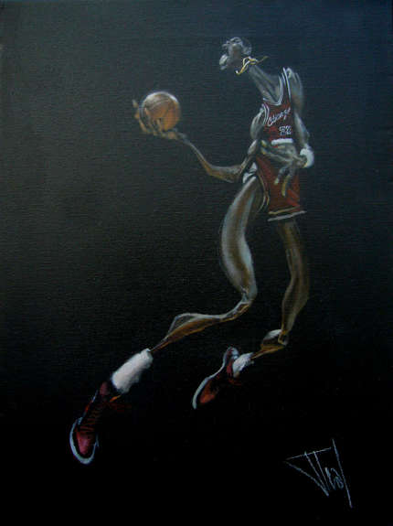 Caricatura de Michael Jordan