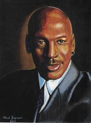 Caricatura de Michael Jordan