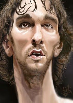 Caricatura de Pau Gasol