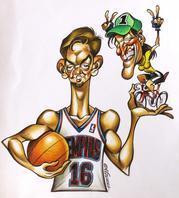 Caricatura de Pau Gasol