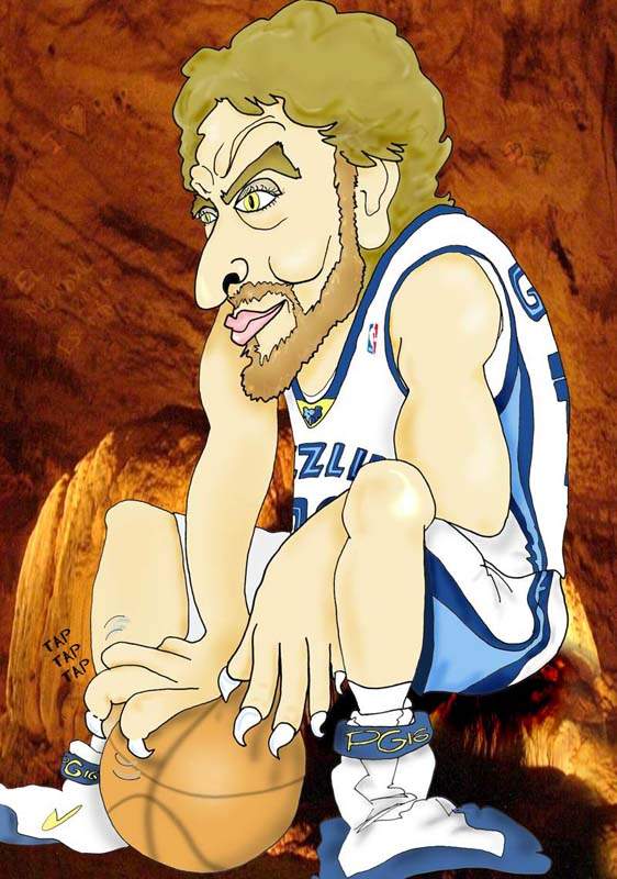 Caricatura de Pau Gasol