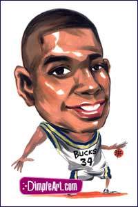 Caricatura de Ray Allen