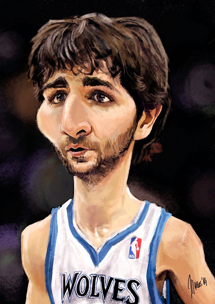 Caricatura de Ricky Rubio