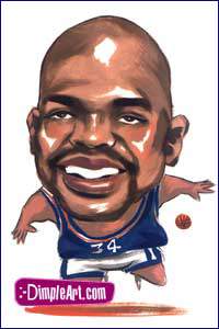 Caricatura de Shaquille O'Neal