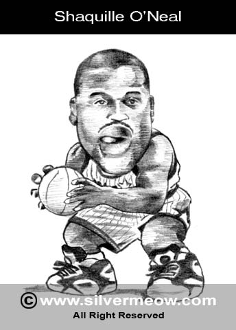 Caricatura de Shaquille O'Neal
