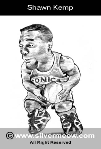 Caricatura de Shawn Kemp
