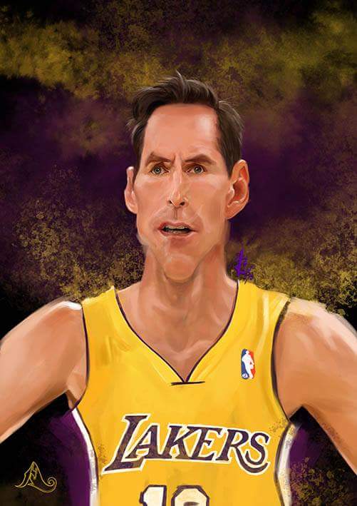 Caricatura de Steve Nash