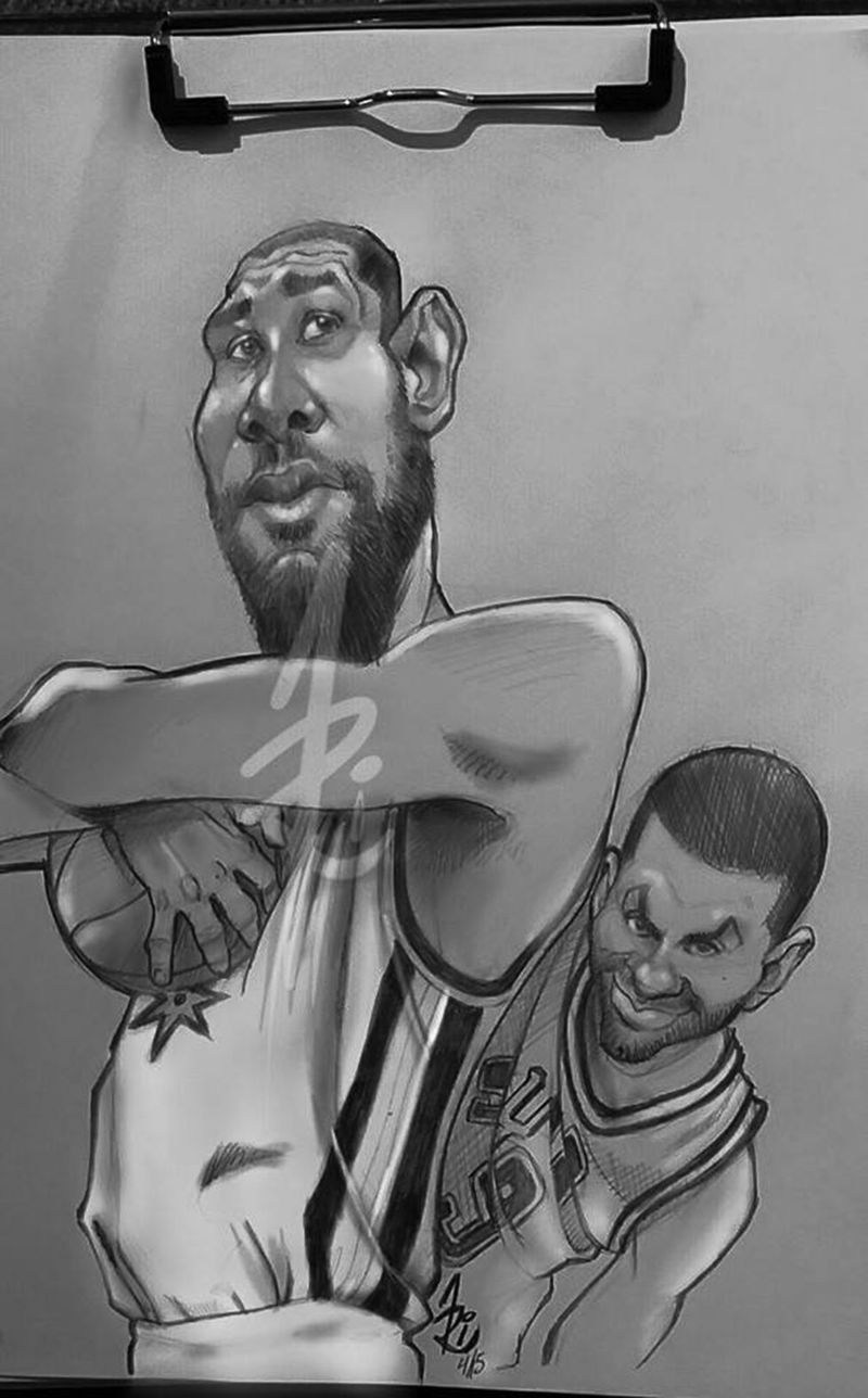 Caricatura de Tony Parker
