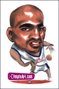 Caricatura de Vince Carter