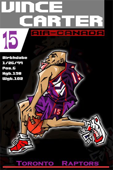 Caricatura de Vince Carter